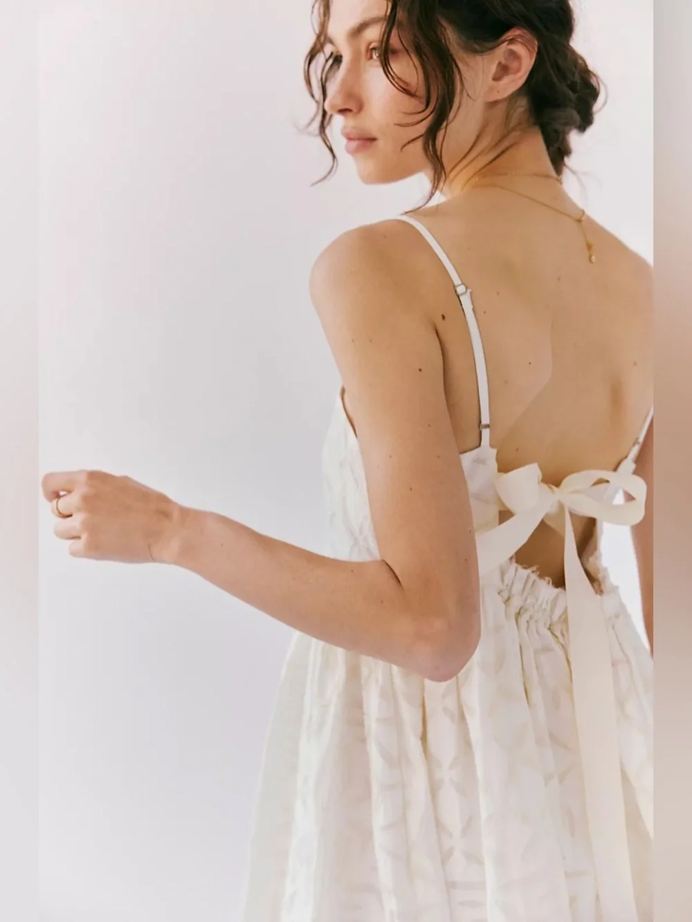 Free People white boardwalk maxi dress